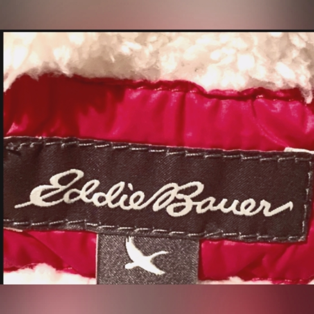 🎄☃️ Eddie Bauer Parka Coat Girl's Sun Valley, Down Jacket Fur Hood Fuchsia ⛄❄️ - Picture 2 of 12